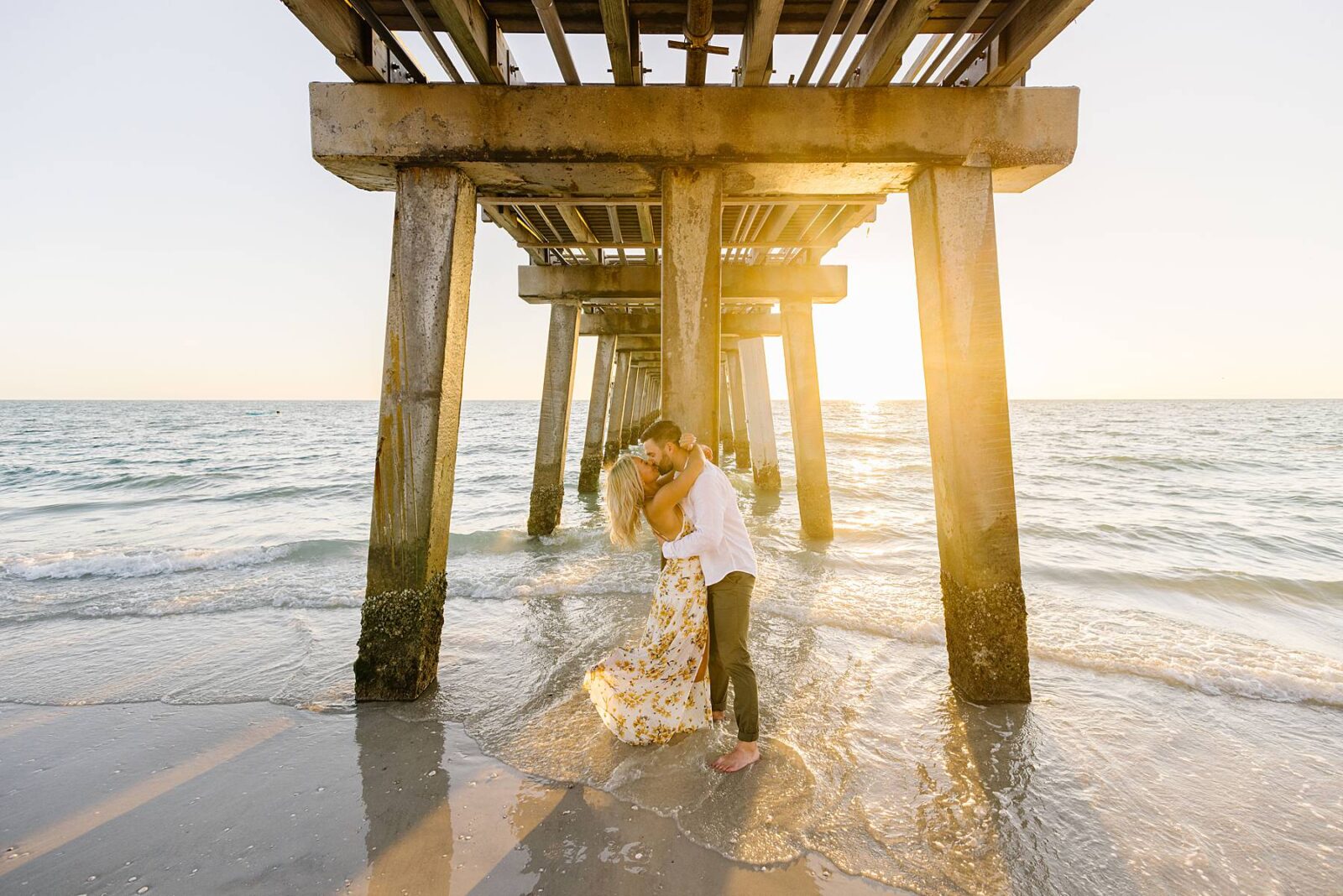 Naples Florida Sunset Destination Engagement Shanelongphotography